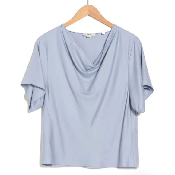 Vince Drape Nevk Top Light Blue - Picture 4 of 8